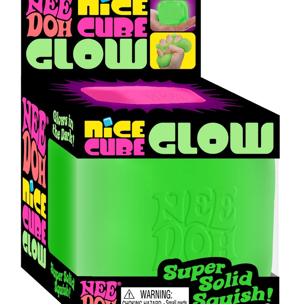 Nice Cube Glow Super Solid Squish - Green